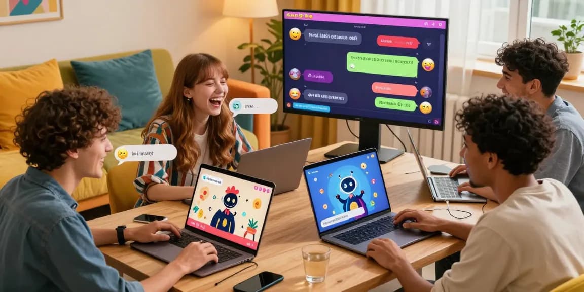 Engaging spicy chat experience in a colorful online chatroom.