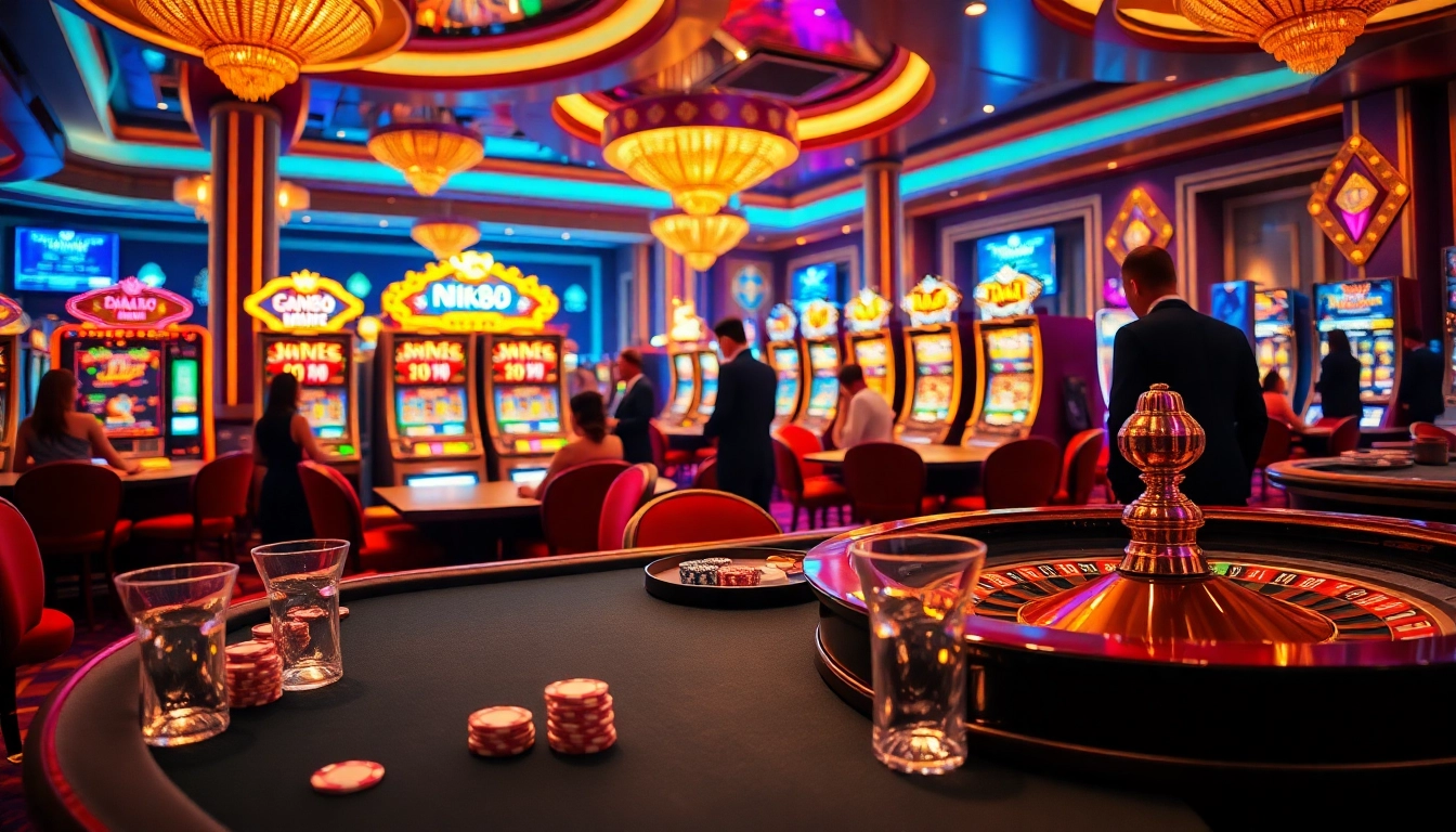 Experience the thrill of winning with NK88 at a luxurious casino poker table.