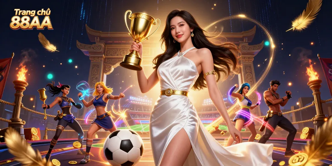 Experience thrilling wins on Trang chủ 88AA with a stunning Asian woman celebrating a sports betting victory.