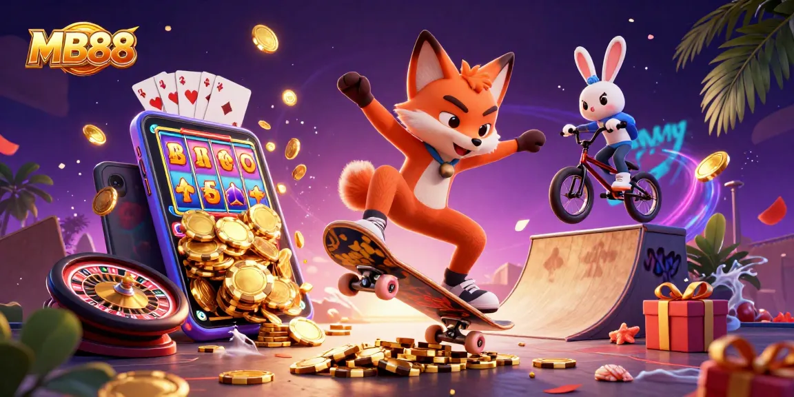 Experience thrilling gaming excitement at MB88 with vibrant casino action and dynamic characters.