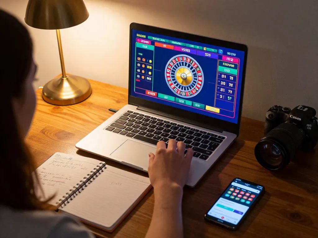 sungaitoto login to a vibrant online roulette game while enjoying a cozy home setup