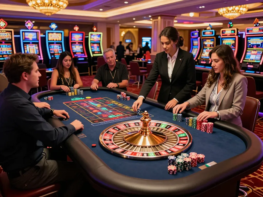 Exciting roulette gameplay at ONE88 casino with players placing bets and croupier spinning the wheel.