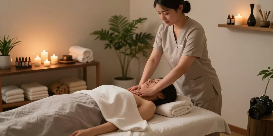 신림동출장안마 in a tranquil wellness spa providing soothing massage therapy.