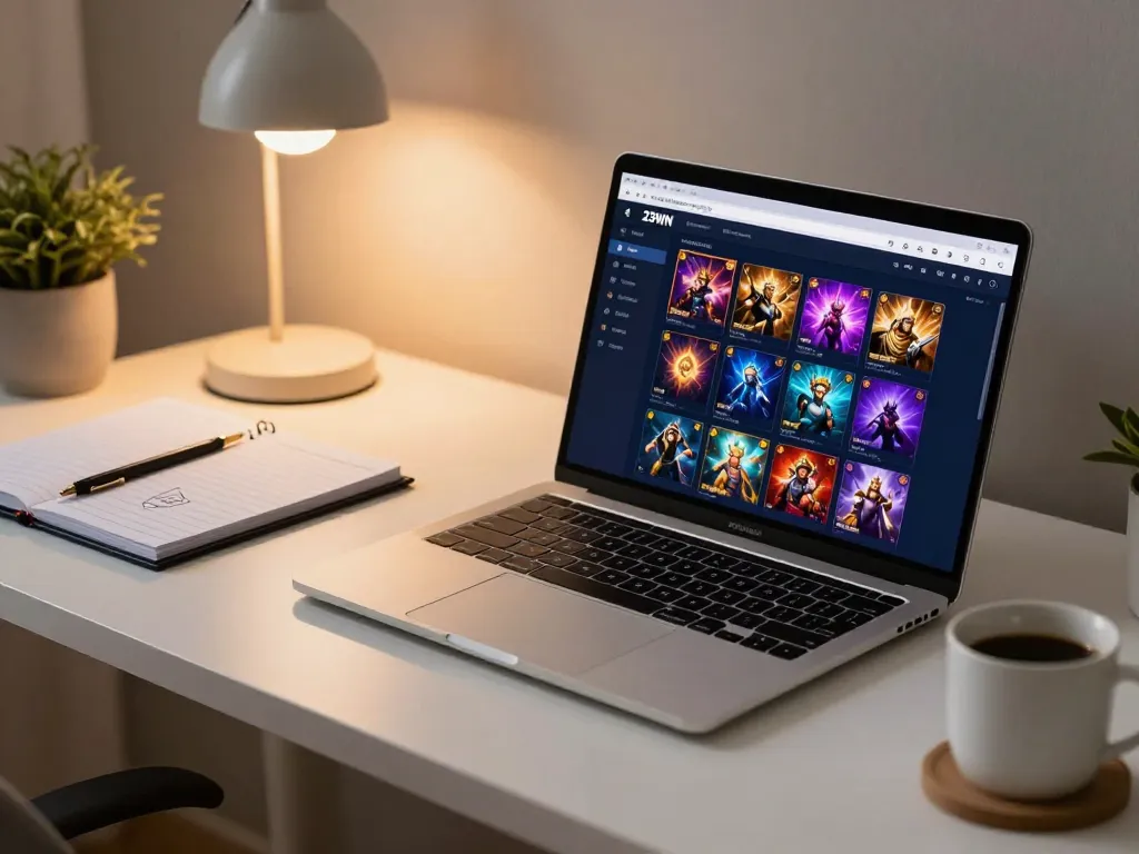 Enjoying strategic gameplay on the 23WIN online casino platform, showcasing vibrant graphics and user-friendly interface