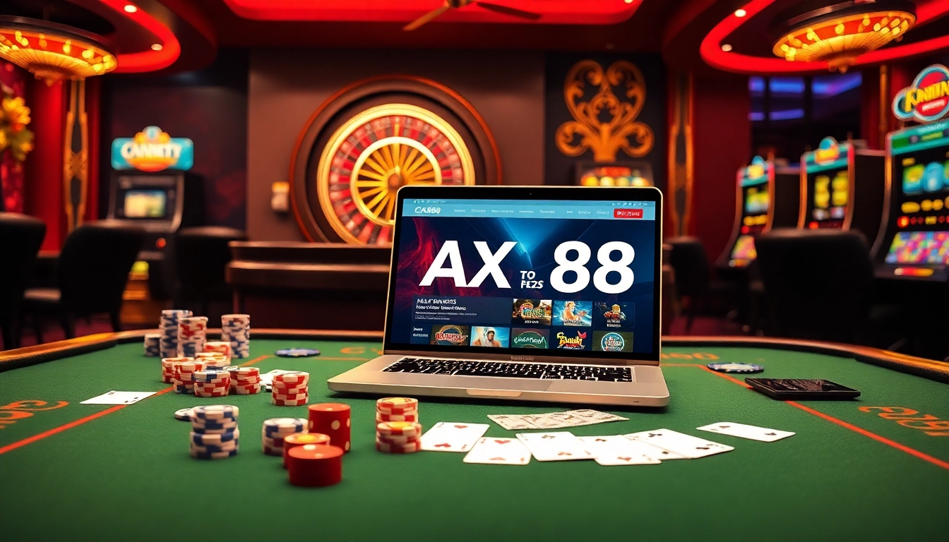 Experience the excitement of online gaming at AX88, featuring elite casino tables and high-stakes action.