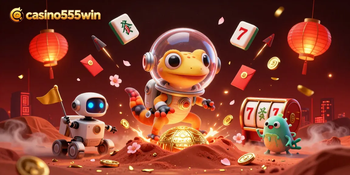 Experience the thrilling casino world of casino555win with vibrant 3D cartoon visuals.