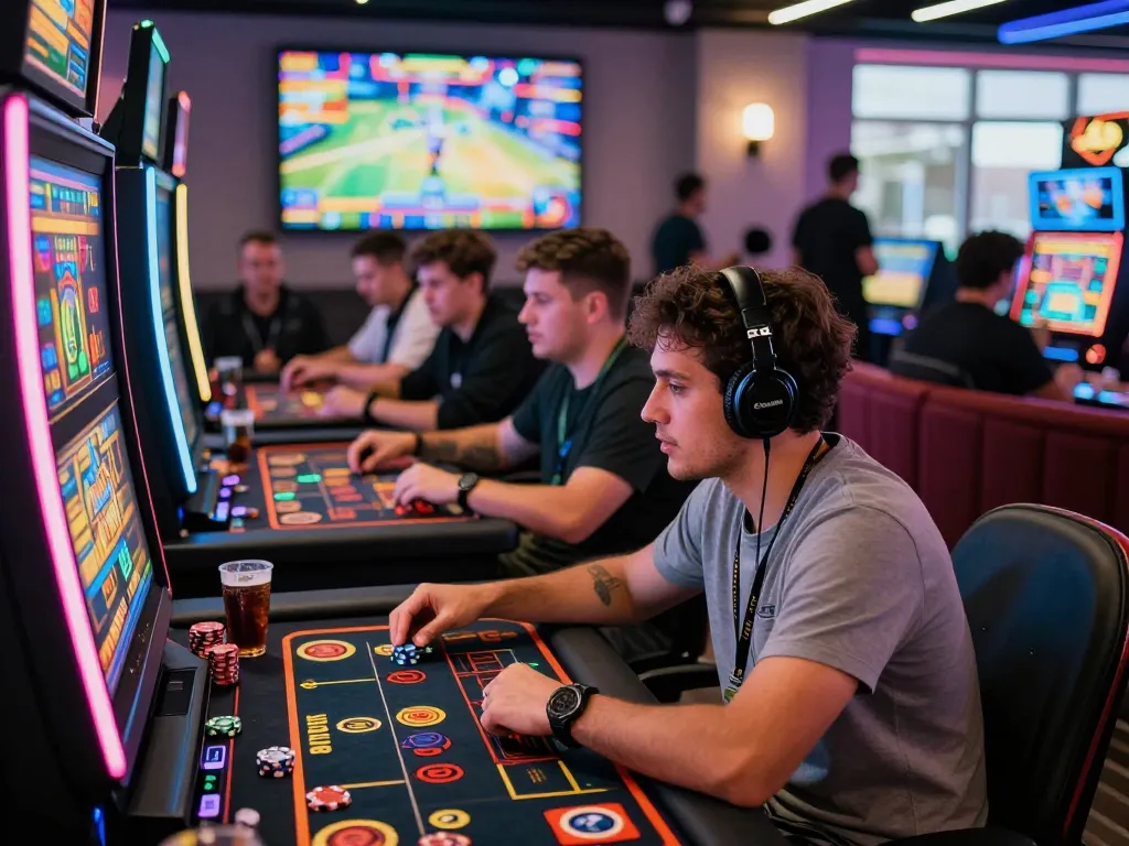 Players enjoying games at trang chủ gg88, highlighting the thrilling atmosphere of online gambling.