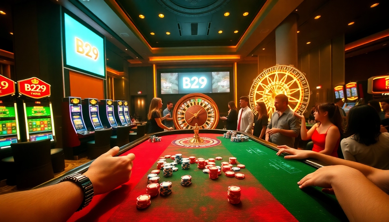 B29 casino offers thrilling games with high-stakes poker tables and vibrant slot machines.