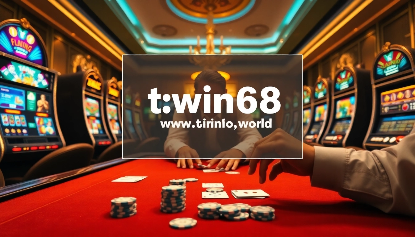 Twin68.world enhances the online gambling experience with a vibrant casino atmosphere and engaging games.