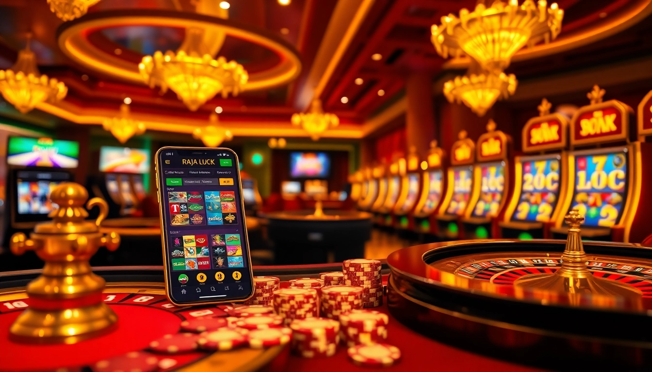 Enjoy interactive gaming experiences at Raja Luck with vibrant slots and engaging table games.