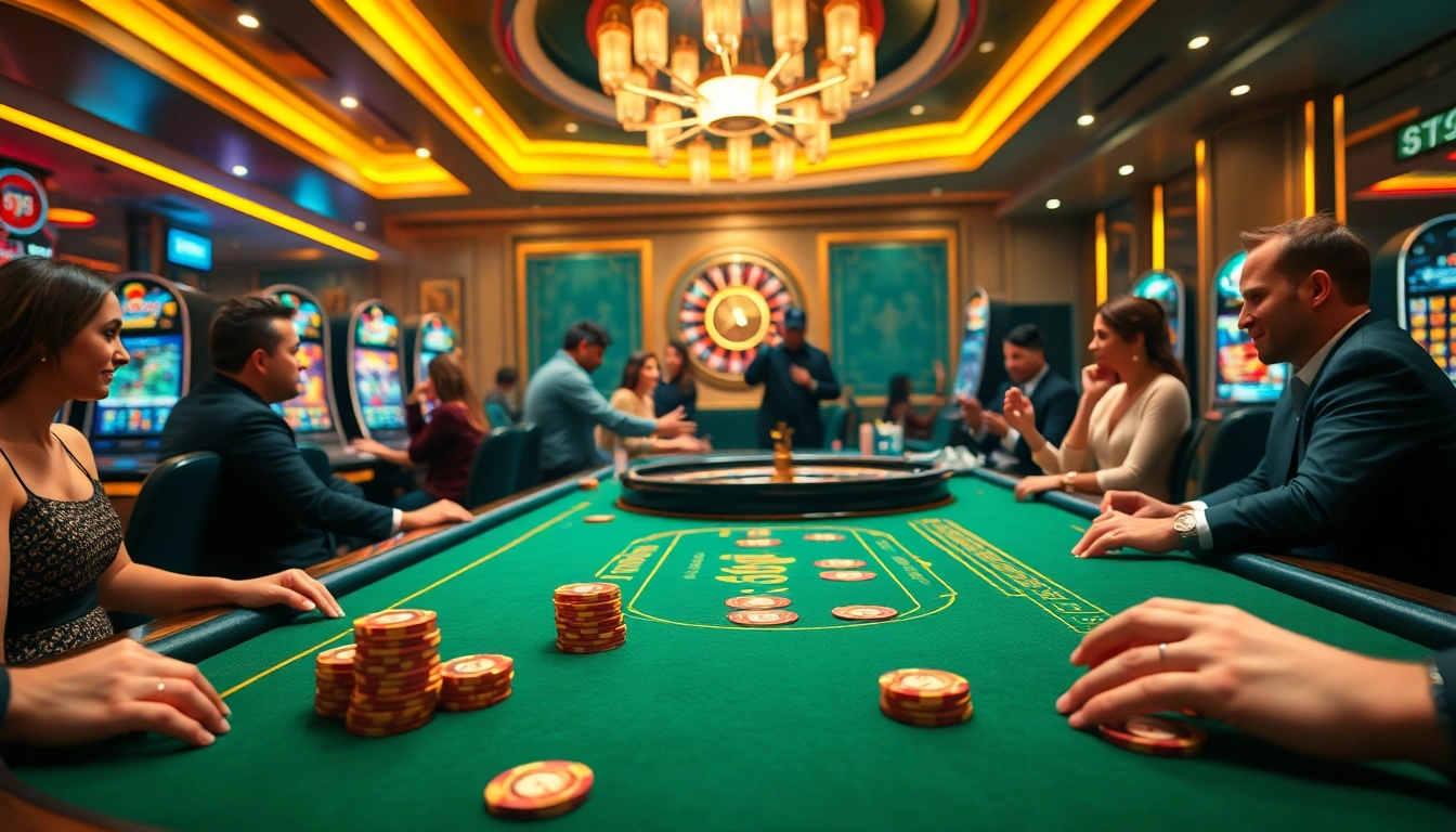 Experience the excitement at Go99's vibrant casino scene with poker, roulette, and slot machines.
