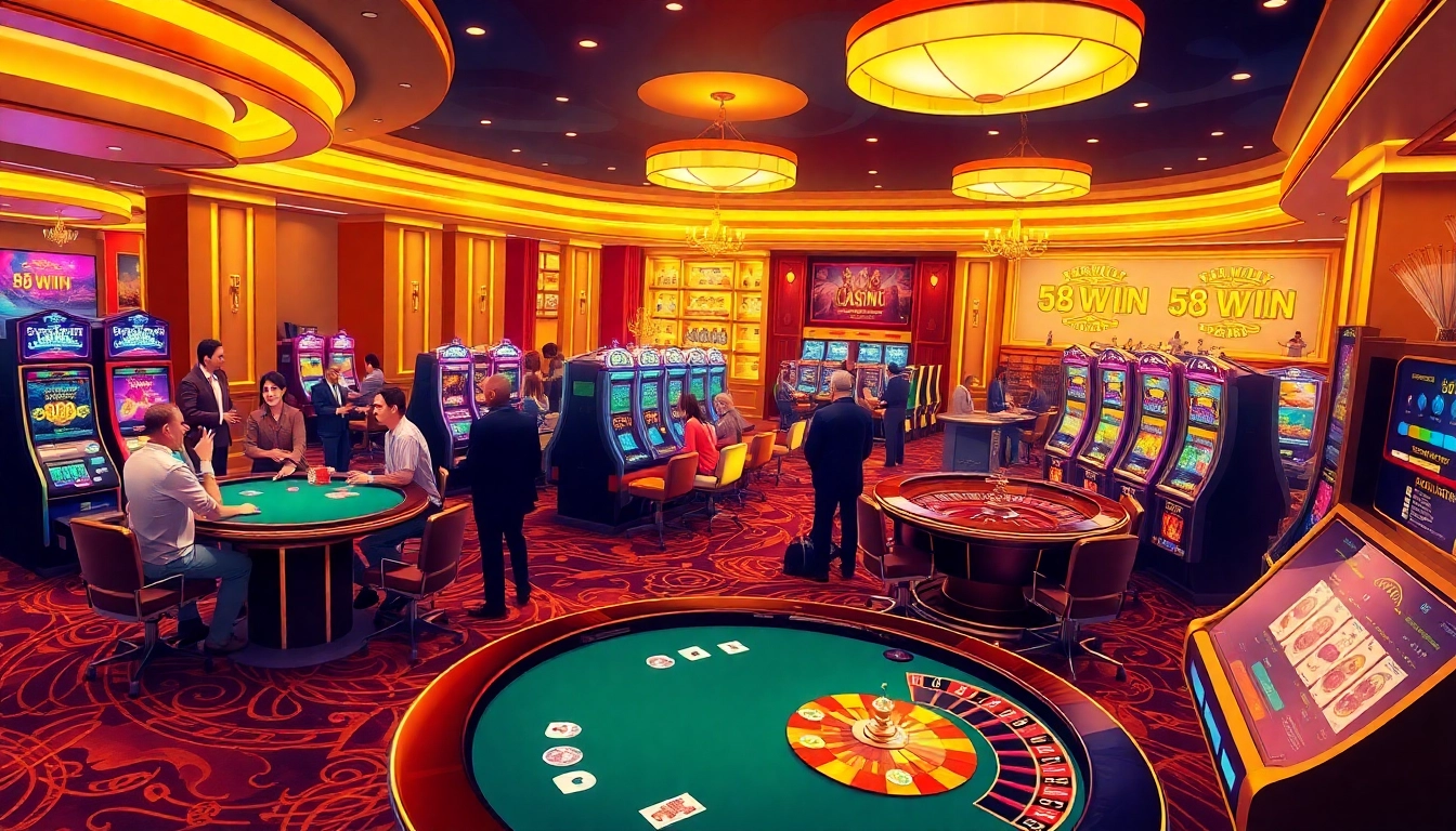 Experience the thrill of 58WIN with dynamic casino games and lively atmosphere.