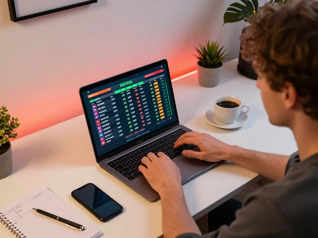 Experience betting strategies with 188bet on a modern laptop in a cozy home office.