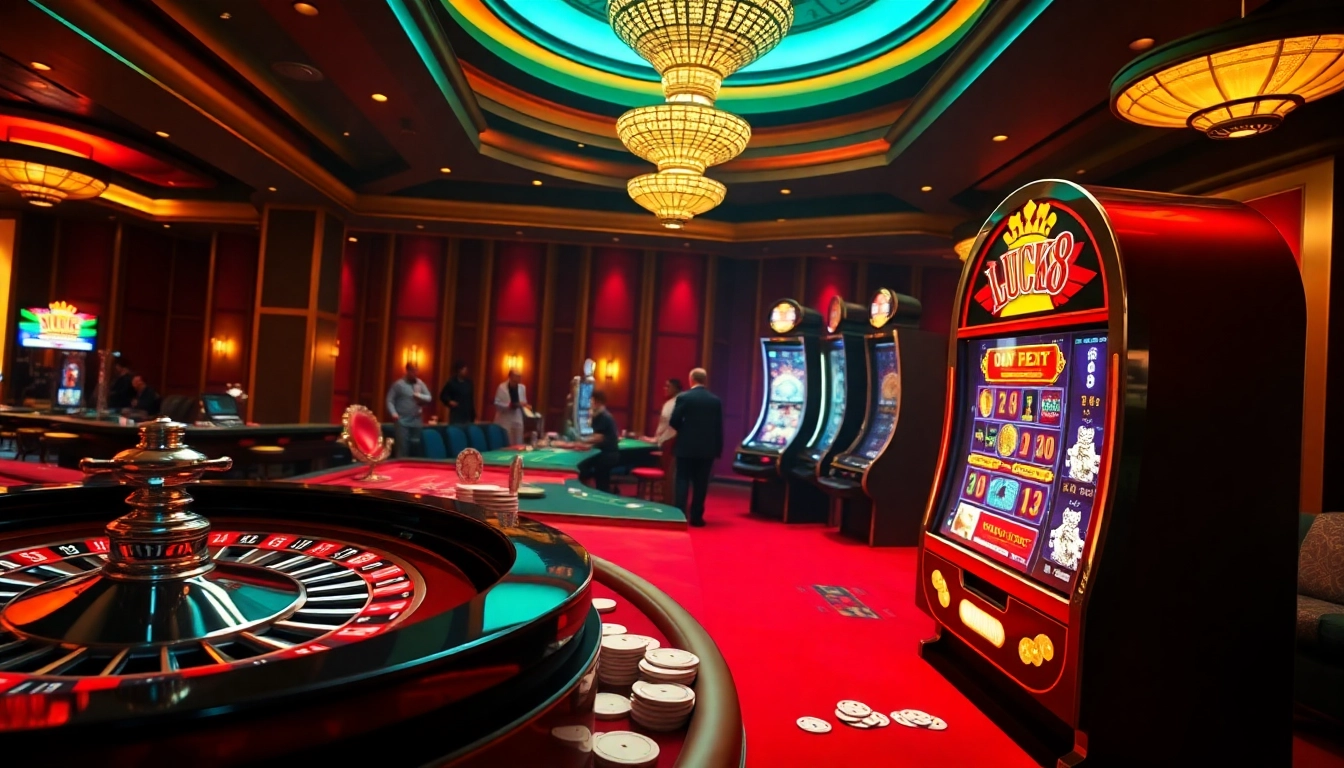 Engage with luck8 at a vibrant online casino featuring thrilling gaming elements.