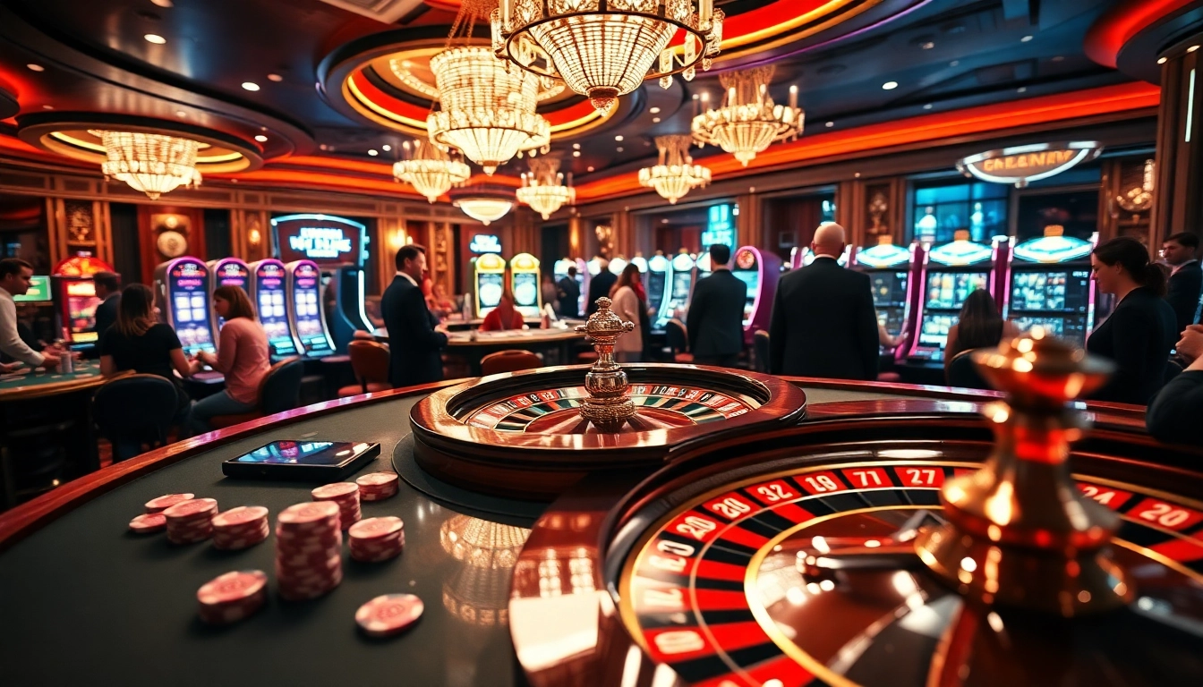 Experience the thrill of casino gaming at https://888new.wales/ with vibrant roulette wheels and excited players.