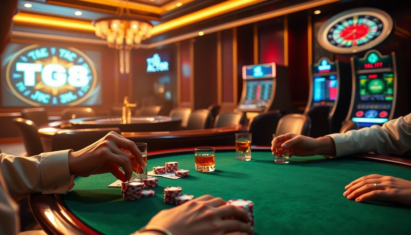 Strategic poker gameplay featuring https://tg88.actor/ chip betting at a premium casino table