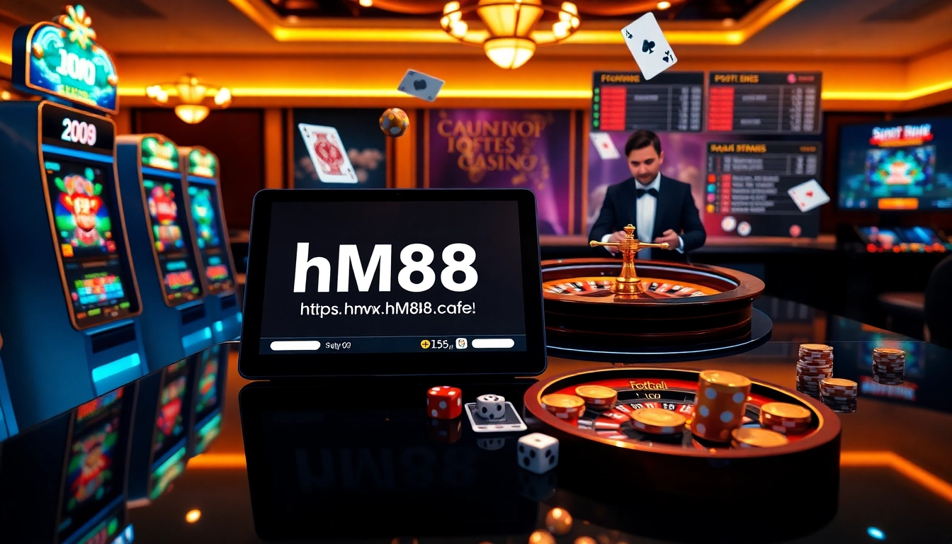 Engaging live dealer and dynamic slot machines betting on https://hm88.cafe/ with professional casino features