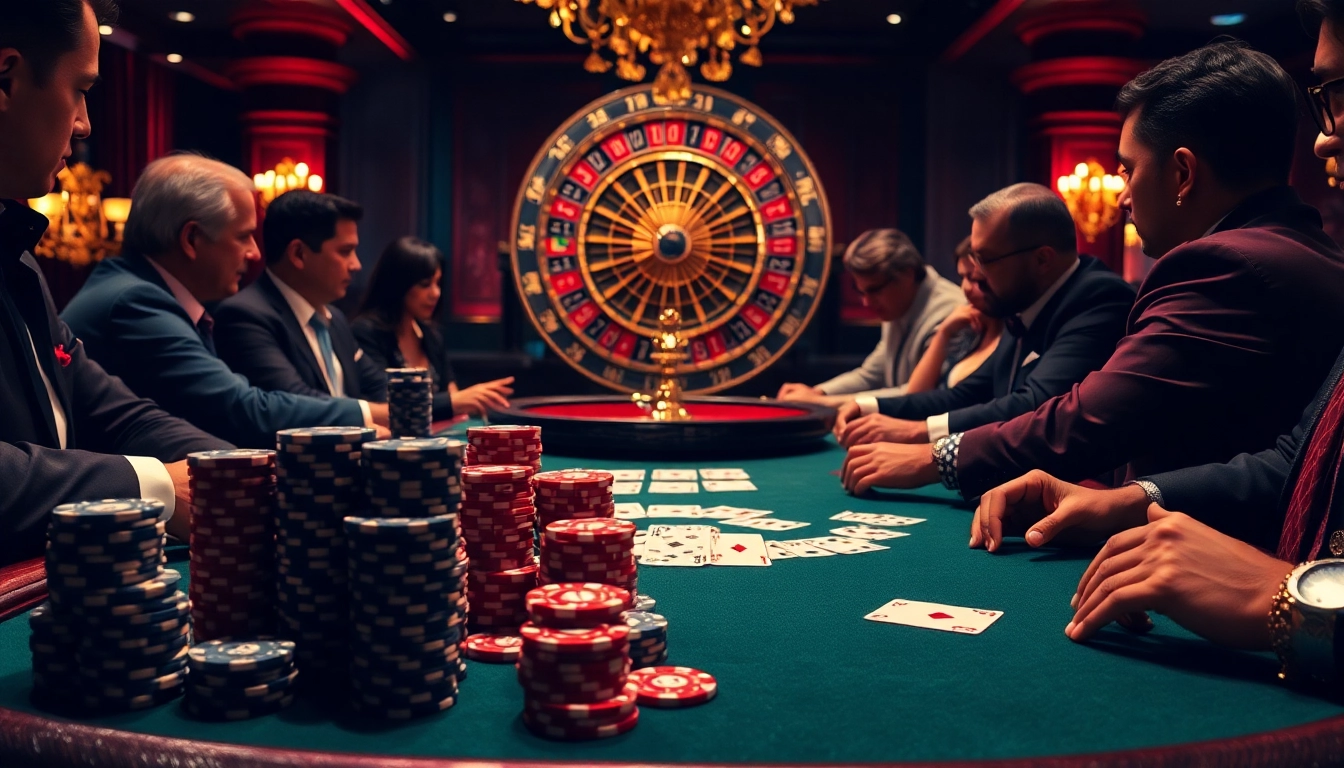Exciting poker scene with TR88-themed chips and cards highlighting high-stakes gambling strategies.