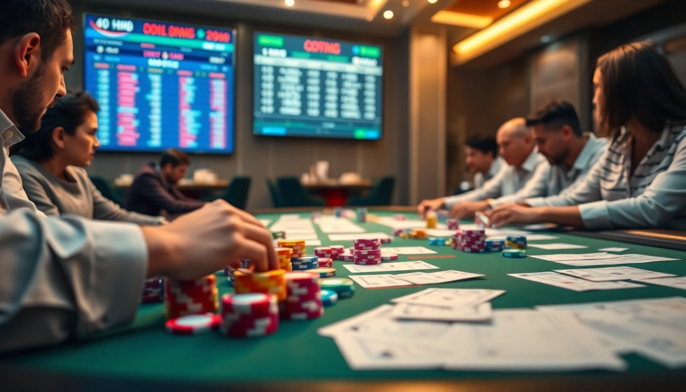 Lô đề online betting slips and casino chips on a thrilling gambling table.