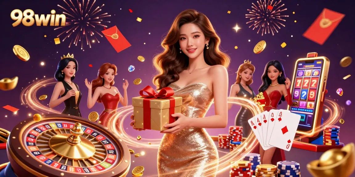 Join the excitement at 98win, where stunning jackpots and thrilling games come alive in a vibrant casino!