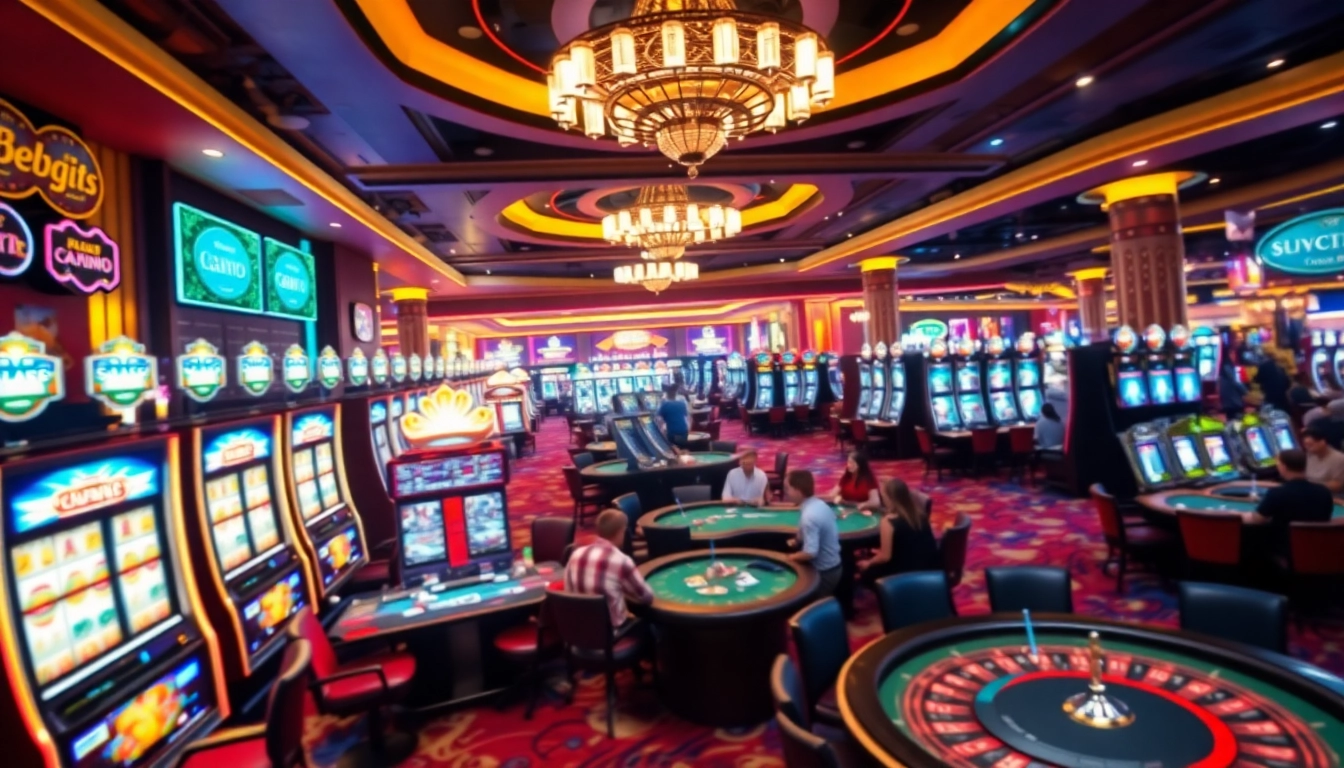 SODO CASINO table games displaying thrilling action and luxurious decor in a vibrant gambling setting.