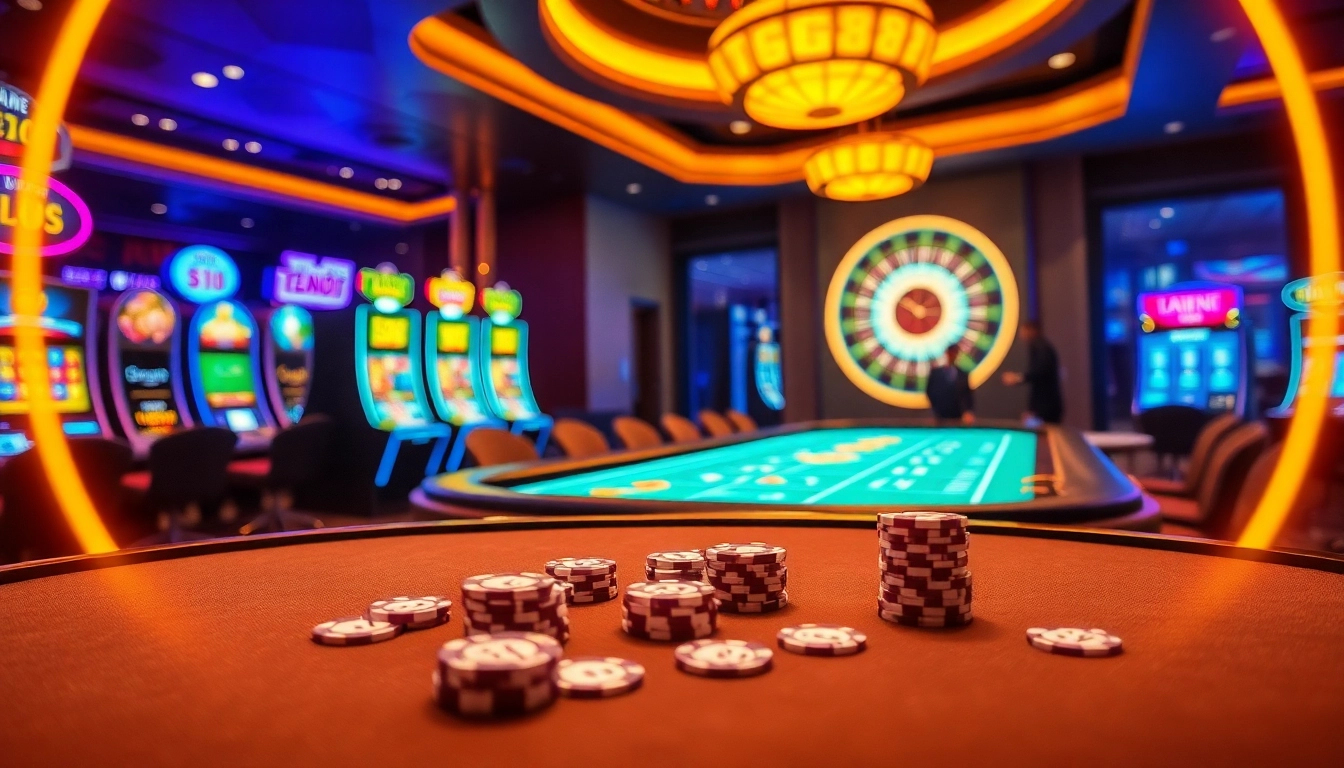 Experience the thrill of TG88 with vibrant casino gameplay featuring roulette and poker.