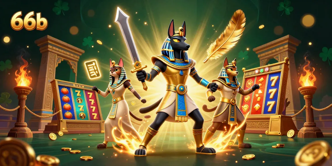 Engage in thrilling casino action with the 66b theme, enriched by ancient Egyptian warriors and exciting slot elements.