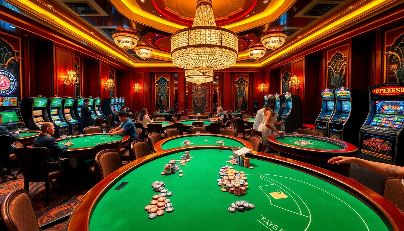 Experience the luxury of a vibrant casino environment at https://kp88.space/ with thrilling poker games and slot machines.