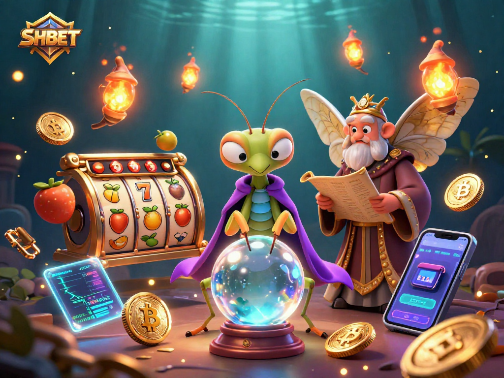 Discover thrilling games at SHBET's exciting casino scene featuring vibrant animations and characters.