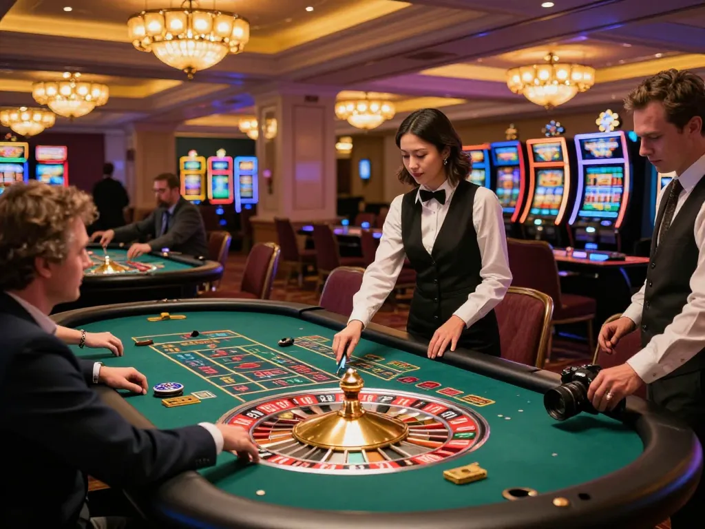 Players enjoying an exciting roulette game at rr88 casino with vibrant atmosphere and elegant decor