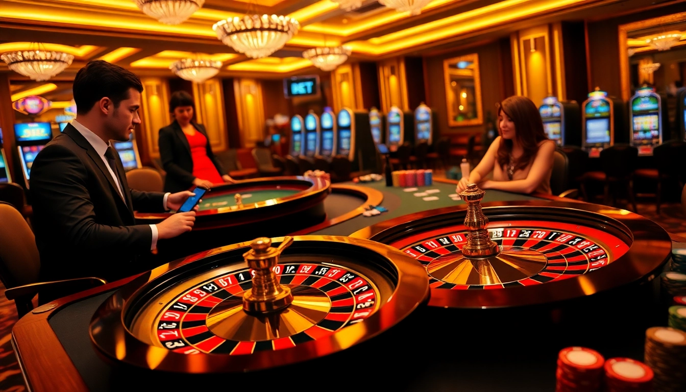 Engaged players enjoy thrilling games at 399Bet.com’s luxurious casino, showcasing excitement and strategy.