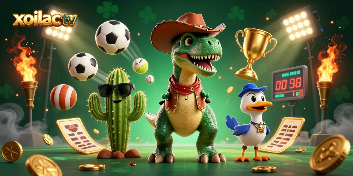 Xoilac TV showcases a vibrant betting scene with dynamic sports elements, perfect for gamblers.