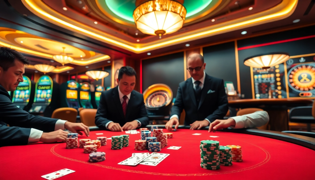Experience the thrill of HB88 casino gaming with vibrant poker action and luxury ambiance.