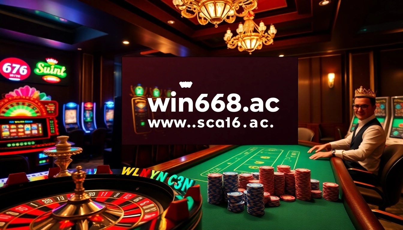 Experience the thrill of gambling at https://win678.ac/ with luxurious poker tables and vibrant slot machines.