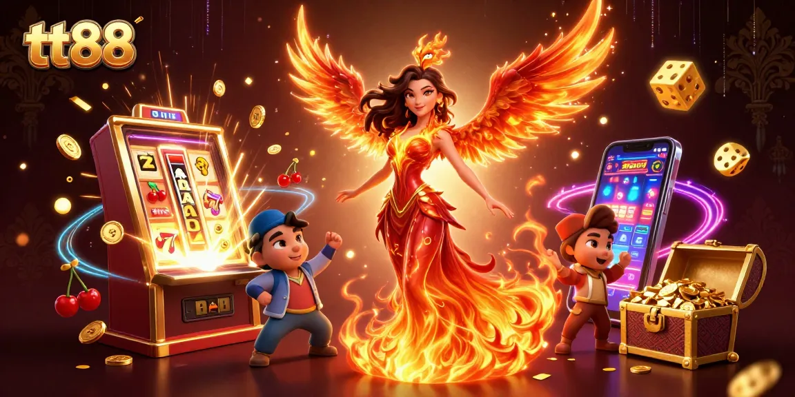 Join the excitement at tt88 with a stunning illustration of jackpots and gaming action.