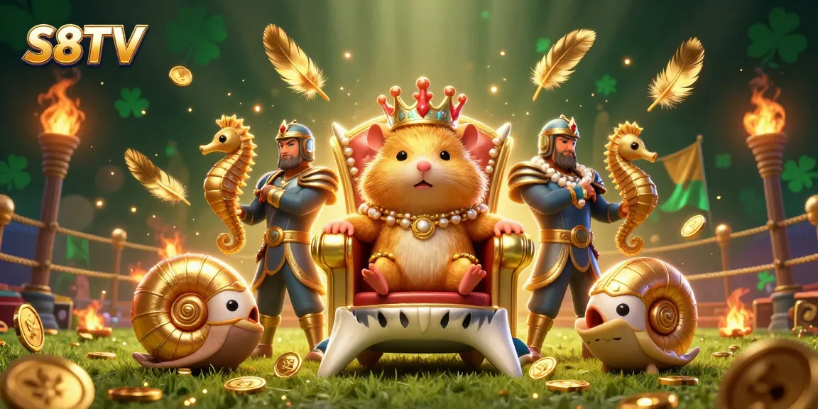 S8TV captivates sports bettors with an animated showdown featuring a hamster king amid dynamic betting action.