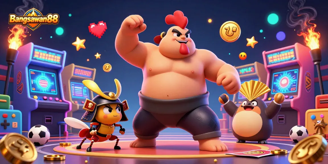 Bangsawan88 showcases sports betting excitement with dynamic characters and a winning atmosphere.