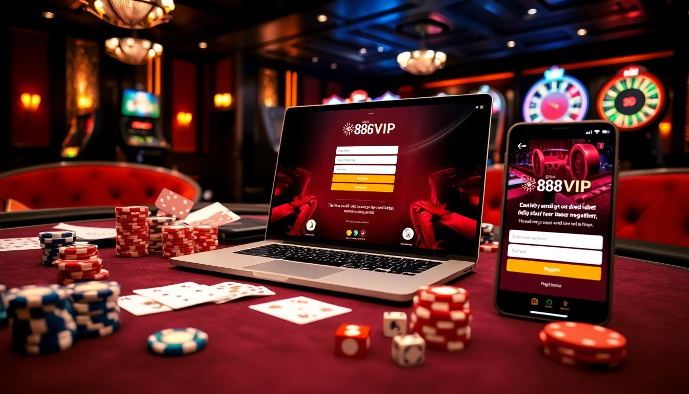 Engage with Đăng Ký Nhà Cái 68VIP through immersive online gambling action and casino elements.