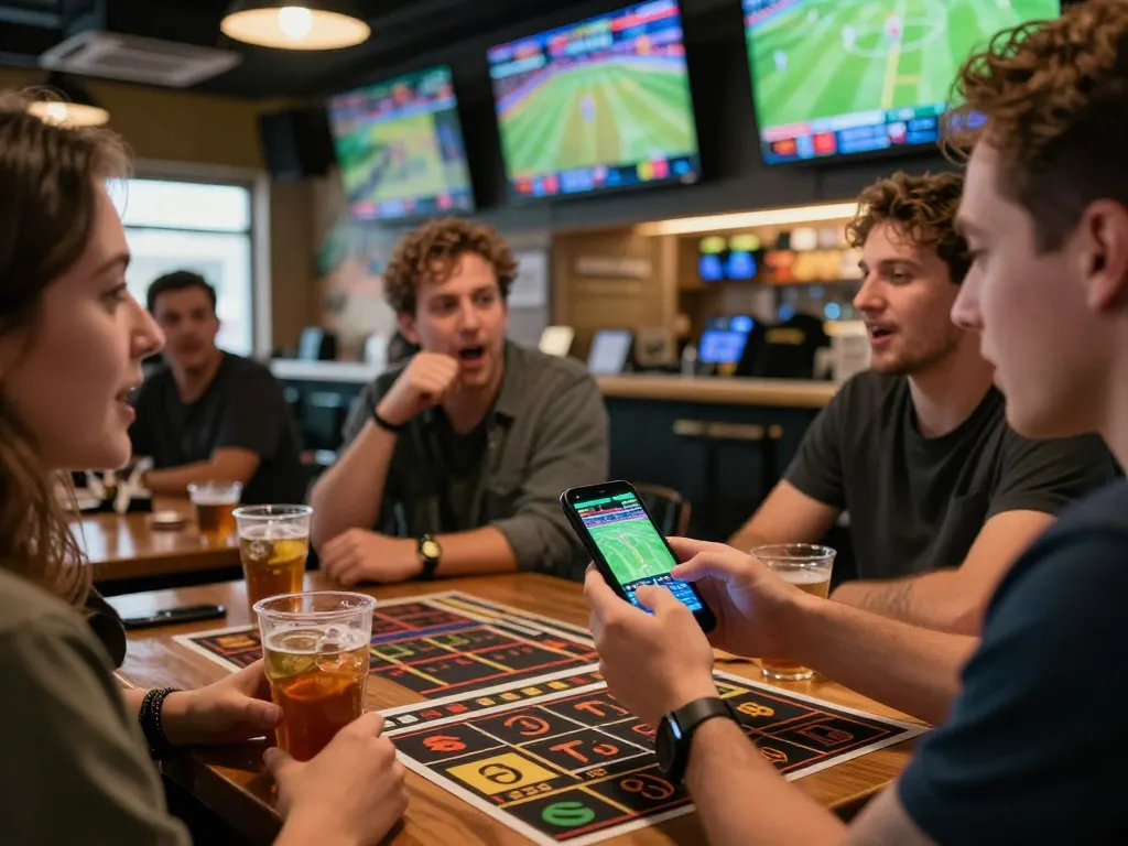 Engaging sports betting moment at https://tx88at.com/, with fans placing bets during live matches.