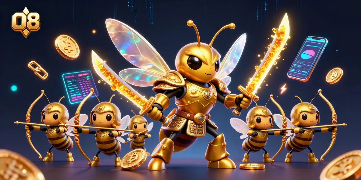 Experience the thrill of O8's vibrant online gaming with dynamic 3D illustrations.
