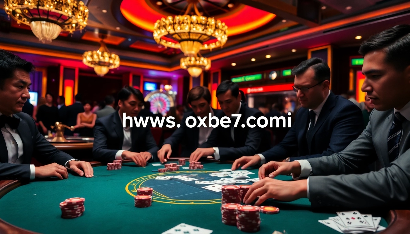 Experience the excitement at https://oxbet7.com/ with a thrilling night at a luxury poker table.