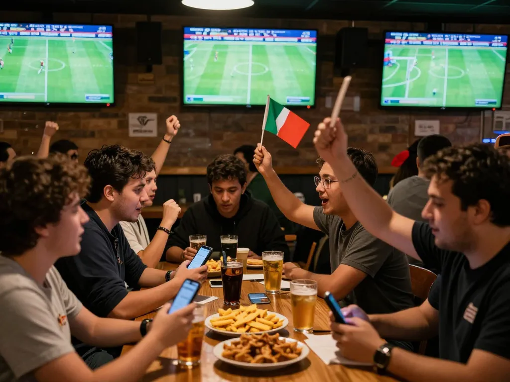 Fans at luong son tv enjoying live football matches while using betting apps