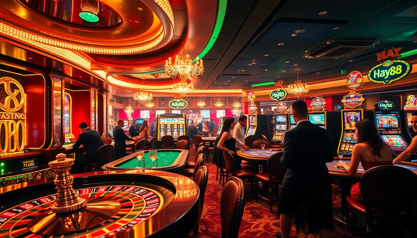 Play exciting games at https://hay88-teamala.us.com/ with thrilling casino atmosphere and vibrant slot machines.