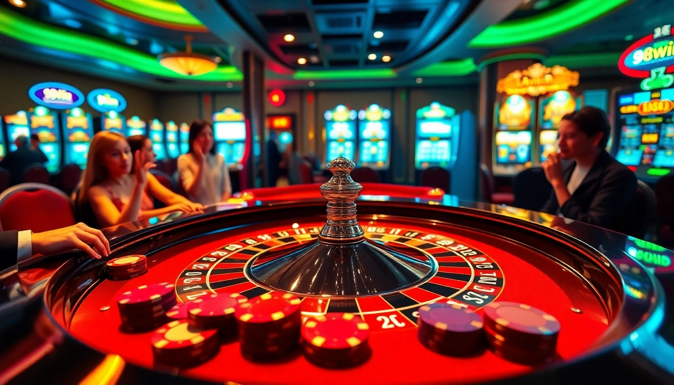 Experience the excitement of gambling at 98Win with vibrant casino games and roulette.