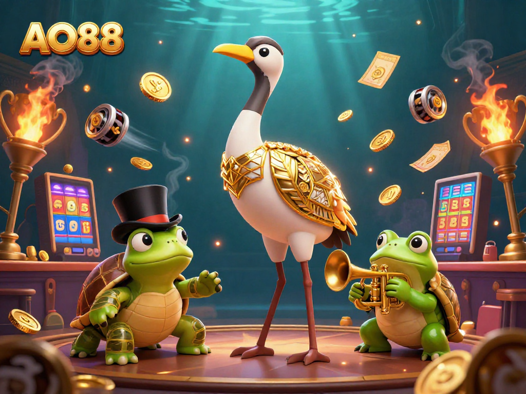 Engage in thrilling gameplay with AO88's vibrant online casino experience featuring dynamic slots and jackpot elements.
