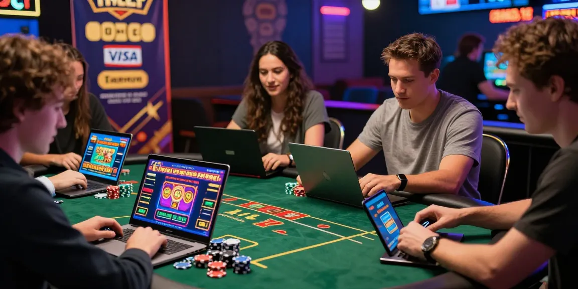 Engaging scene at https://scoarch.org.uk showcasing diverse players enjoying credit card casinos with vibrant game displays.