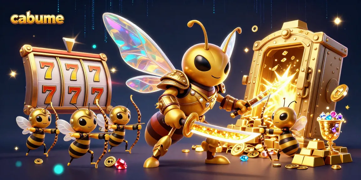 Experience the thrilling world of cabume with vibrant gaming action, slot reels, and dazzling treasures.