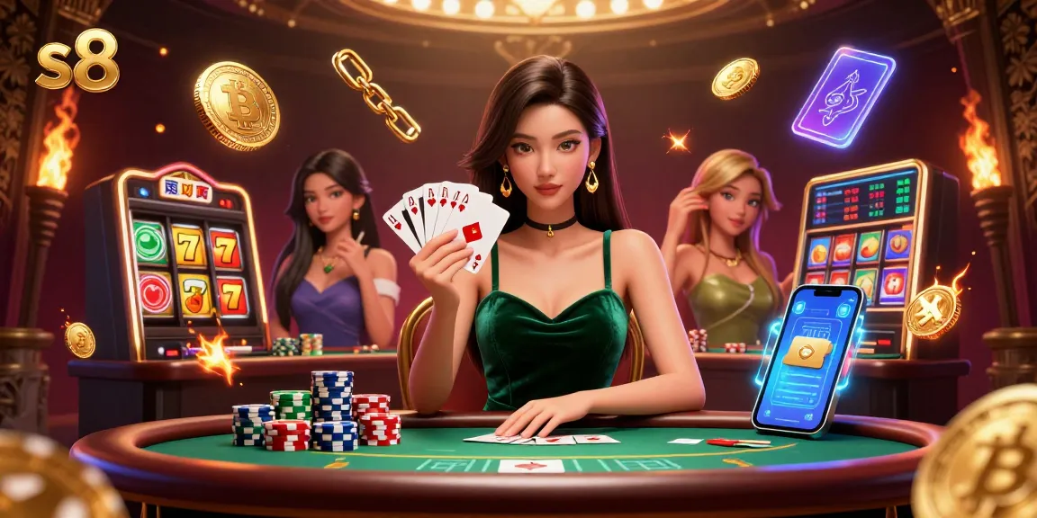 Experience thrilling s8 casino gameplay with a strategic player at a vibrant poker table.