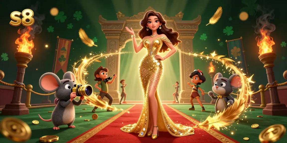 Win big at s8 casino with a glamorous illustration featuring a stunning woman and exciting game elements.