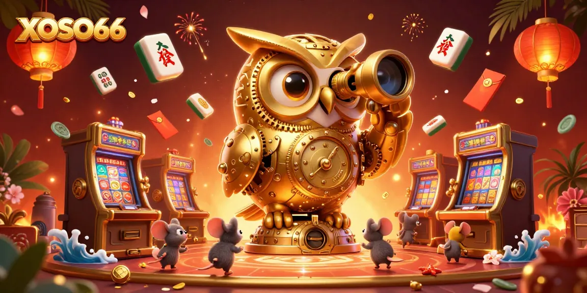 Experience the excitement of XOSO66 with interactive games and rich casino visuals in this vibrant scene.